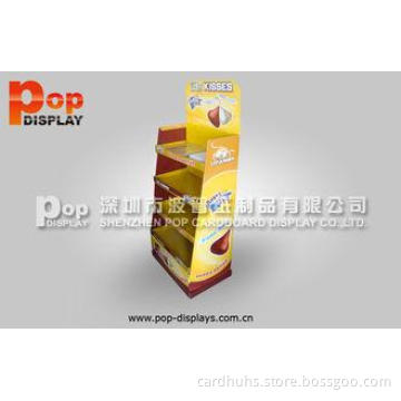 Recyclable Chocolate Cardboard Display Stands, Candy Displa